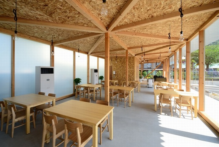 Cafeteria in Ushimado餐廳的空間設計