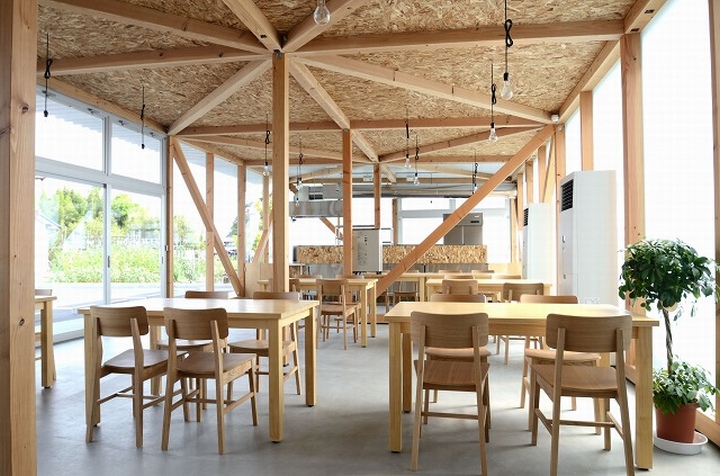 Cafeteria in Ushimado餐廳的空間設計